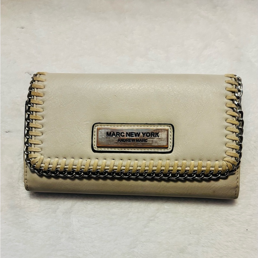 Marc New York by Andrew Marc Wallet in Cream EUC